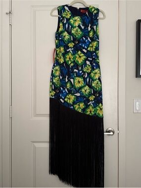 Simon Miller | Dresses | Simon Miller Mar Printed Poplin Midi Dress Size  Medium Green Cream | Poshmark